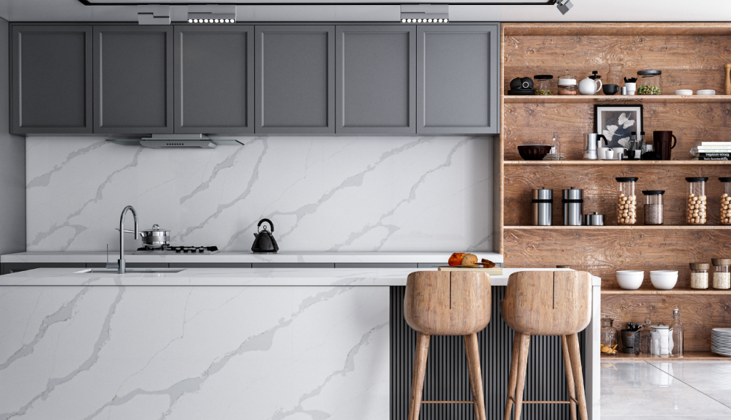 Calacatta Pantheon™ StratusQuartz | Stratus Surfaces