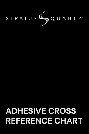 StratusQuartz Adhesive Cross Reference Chart
